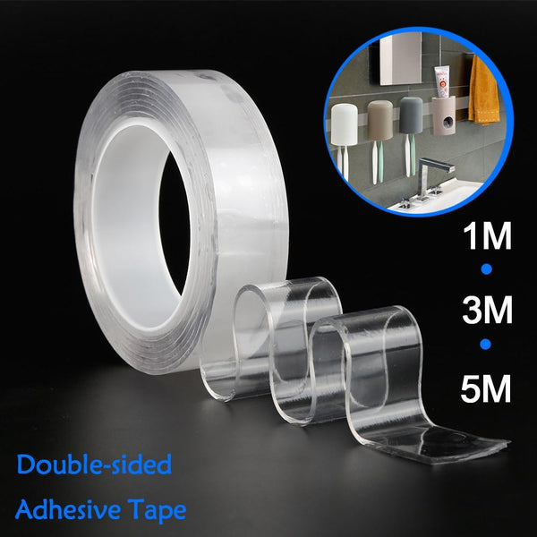 Double-Sided Transparent Washable Adhesive Tape