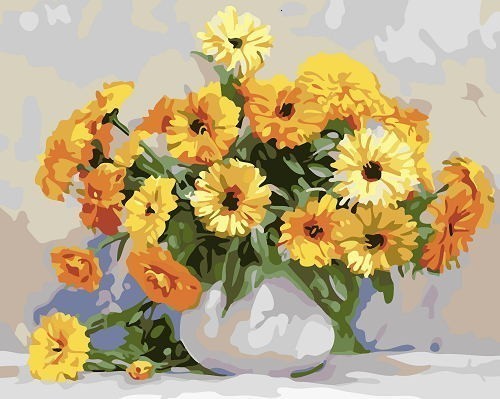 Painting By Numbers Oil Painting Sunflower Home Decor